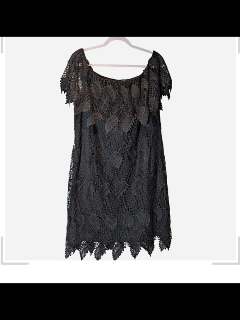 Adrianna papell I'mBlack Lace Off-Shoulder Women’s Dress - Picture 3 of 8